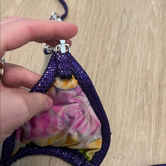 Purple Rhinestone Bikini Set - Picture 14 of 17